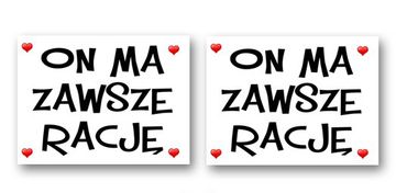 Naljepnice za cipele On ma uvijek pravo, 2 kom, 1 pak.