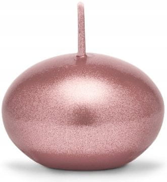 PartyDeco Plutajuća svijeća, metalizirana, zlatna, 4 cm, 1 kom.