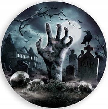 Fiestas Guirca Papirnati tanjuri GROBLJE Mrtav čovjek Zombi Halloween Rođendan 23cm 6 kom.