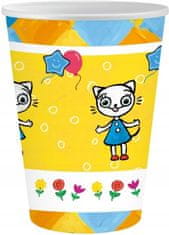 GoDan KICIA KOCIA Bajka Kitten Birthday Party Papirnate čaše 250ml 6 kom.