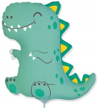 Flexmetal Balon folijski mali DINO Dinuš T-Rex Tiranosaur Dinosaur rođendanska zabava 35 cm
