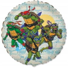 GoDan Balon od folije wojownicze żółwie ninja bajka rođendan party dekoracija 45cm