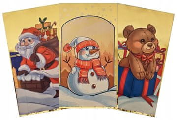 VREĆICE OD FOLIJE Božićne poklon vrećice za poklone 20x35cm 10 kom.
