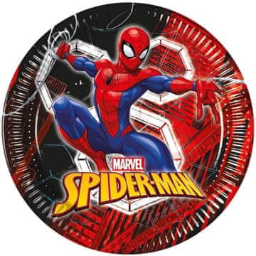 Procos Papirnati tanjuri za rođendan SPIDERMAN Marvel Spider-Mana 23 cm, 8 kom.
