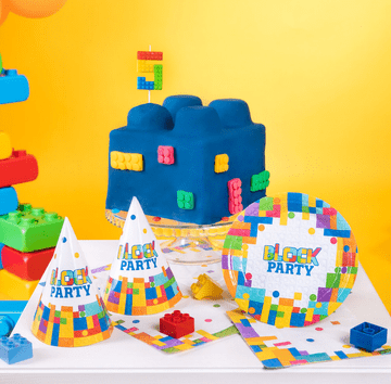 PartyPal Papirnati tanjurići Kocke Rođendan Party 18 cm
