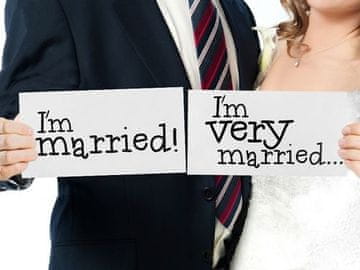 Tablice Im married/Im very married, 2 kom.