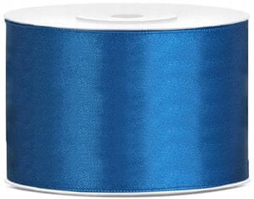 PartyDeco Vrpca satenska plava dekorativna za vjenčanje 50mm 25m