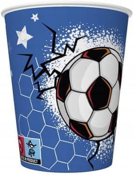 Papirnate čaše za nogomet NOGOMET Nogometni rođendan 250ml 8 kom.