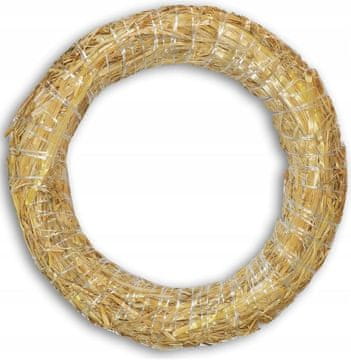 Podkład Słomiany WIANEK ZE SŁOMY Baza pod Wieniec Stroik Święta 35cm