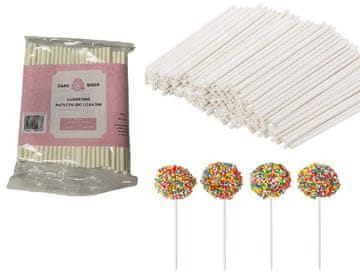 CL Papirnati štapići za lizalice Cake Pops 10cm 100 kom.
