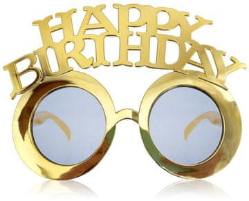 GoDan Zlatne naočale za rođendansku proslavu Happy Birthday