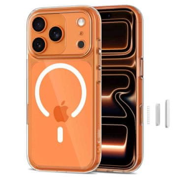 Tech-protect MagPeak MagSafe CC maska za iPhone 17 Pro, prozirna