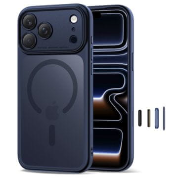 Tech-protect MagPeak MagSafe CC maska za iPhone 17 Pro Max, mat plava