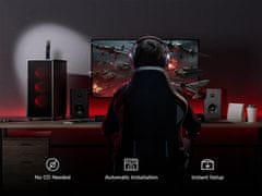 Cudy WU5400 USB bežični adapter, AX5400, tropojasni Wi-Fi 6/6E, USB 3.0