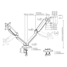 S-box NOSAČ ZA STOL LCD-S024-2