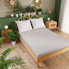 Sanjiva premium jersey plahta - svijetlosiva - 120x200 cm