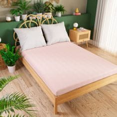 Sanjiva premium ružičasta plahta od žerseja 90x200 cm