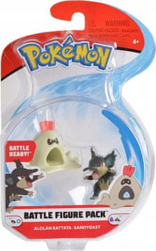 PAKET BOJNIH FIGURA Pokémona Alolan RATTATA + SANDYGAST