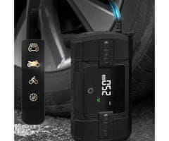 Manta MAJS001AP 4u1 powerbank baterija za punjenje i pokretanje, kompresor, LED, 12000mAh, 150PSI, 12V, USB-C