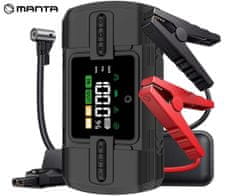 MAJS001AP 4u1 powerbank baterija za punjenje i pokretanje, kompresor, LED, 12000mAh, 150PSI, 12V, USB-C