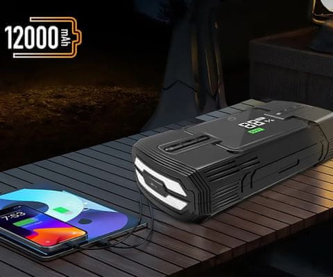 MAJS001AP 4v1 powerbank polnilna in zagonska baterija, kompresor, LED luč