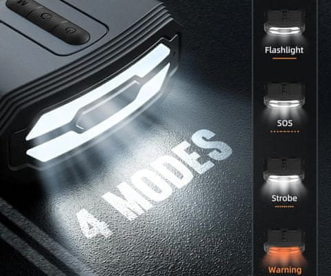 MAJS001AP 4v1 powerbank polnilna in zagonska baterija, kompresor, LED luč