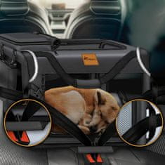 Tresko Transporter za pse i mačke 83x58x58 cm Siva