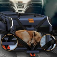 Tresko Kutija za prijevoz pasa i mačaka 83x58x58 cm Plava