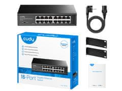 Cudy GS1016 mrežni preklopnik, 16-portni, gigabitni