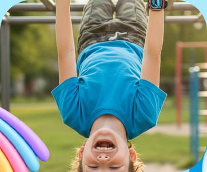 Boost KW-530 otroška pametna ura na roki med aktivnostjo