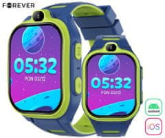 Forever Dječji pametni sat Boost KW-530, 4G LTE, plava boja