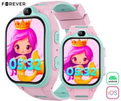 Forever Dječji pametni sat Boost KW-530, 4G LTE, roza
