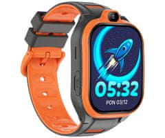 Forever Dječji pametni sat Boost KW-530, 4G LTE, narančaste boje