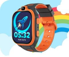 Forever Dječji pametni sat Boost KW-530, 4G LTE, narančaste boje