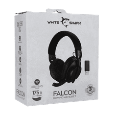 White Shark Gaming slušalice WGH-2441 FALCON crne - Bežične