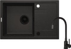 set granitni sudoper i kuhinjska armatura Corio ZRCPG113