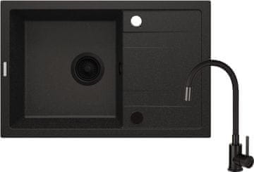 Deante set granitni sudoper i kuhinjska armatura Corio ZRCPG113