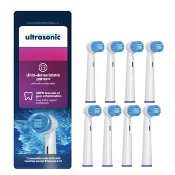 Ultrasonic Ultrasonic nastavci za Oral-B SensitiveClean, 8 komada, glava četkice
