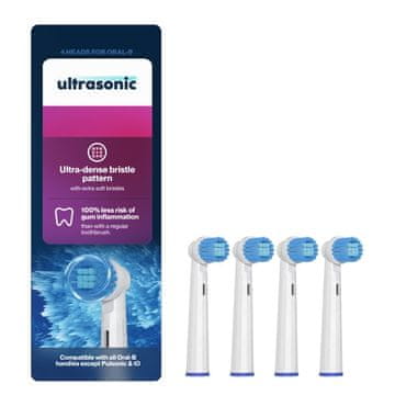 Ultrasonic Ultrasonic Nastavci za Oral-B SensitiveClean, 4 komada, glava četkice