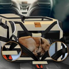 Tresko Transporter za pse i mačke 83x58x58 cm Bež