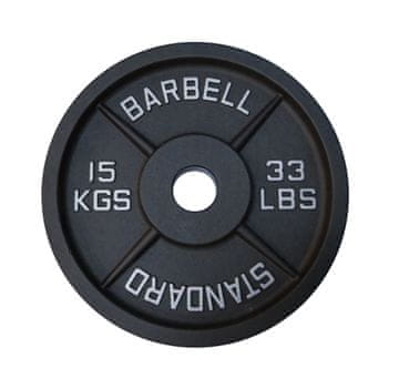 Kubisport Rezervni disk Posebno lijevano željezo 15 kg - Promjer rupe 50 mm