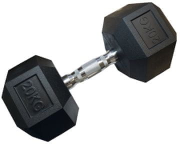 Kubisport Jedan -odlud hex hex bučica od 20 kg gumirana