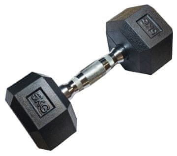 Kubisport Jedan -odlud hex hex bučica od 5 kg gumirana