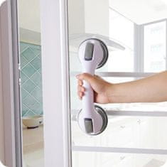 HOME & MARKER® Ručka za tuš s vakuumskim čašicama, sigurnosni držač za kadu bez bušenja, stabilna ručka za kupaonicu | HANDORKA