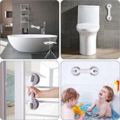 HOME & MARKER® Ručka za tuš s vakuumskim čašicama, sigurnosni držač za kadu bez bušenja, stabilna ručka za kupaonicu | HANDORKA