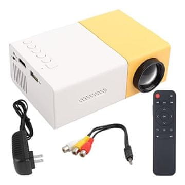 VYZIO® Mini projektor, prijenosni džepni projektor za filmove i gaming, kompaktni home cinema s HDMI i USB | GOLDICAST