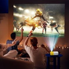 VYZIO® Mini projektor, prijenosni džepni projektor za filmove i gaming, kompaktni home cinema s HDMI i USB | GOLDICAST