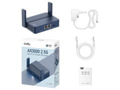 Cudy Bežični ruter TR3000, AX3000, 2.5G, Wi-Fi 6, Mini, VPN, Mesh, USB-C
