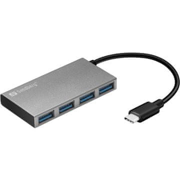 Sandberg USB-C na 4xUSB 3.0 Pocket Hub čvorište
