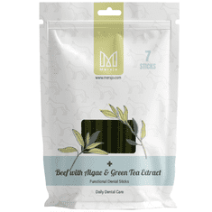 Mersjo Dentalna poslastica za pse - govedina s algama i ekstraktom zelenog čaja (7 štapića)